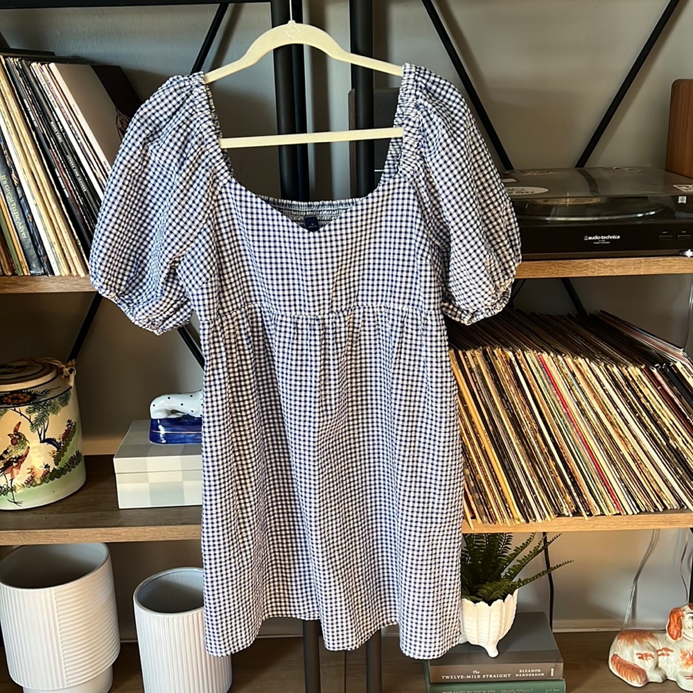 NWT Old Navy Gingham Babydoll Dress